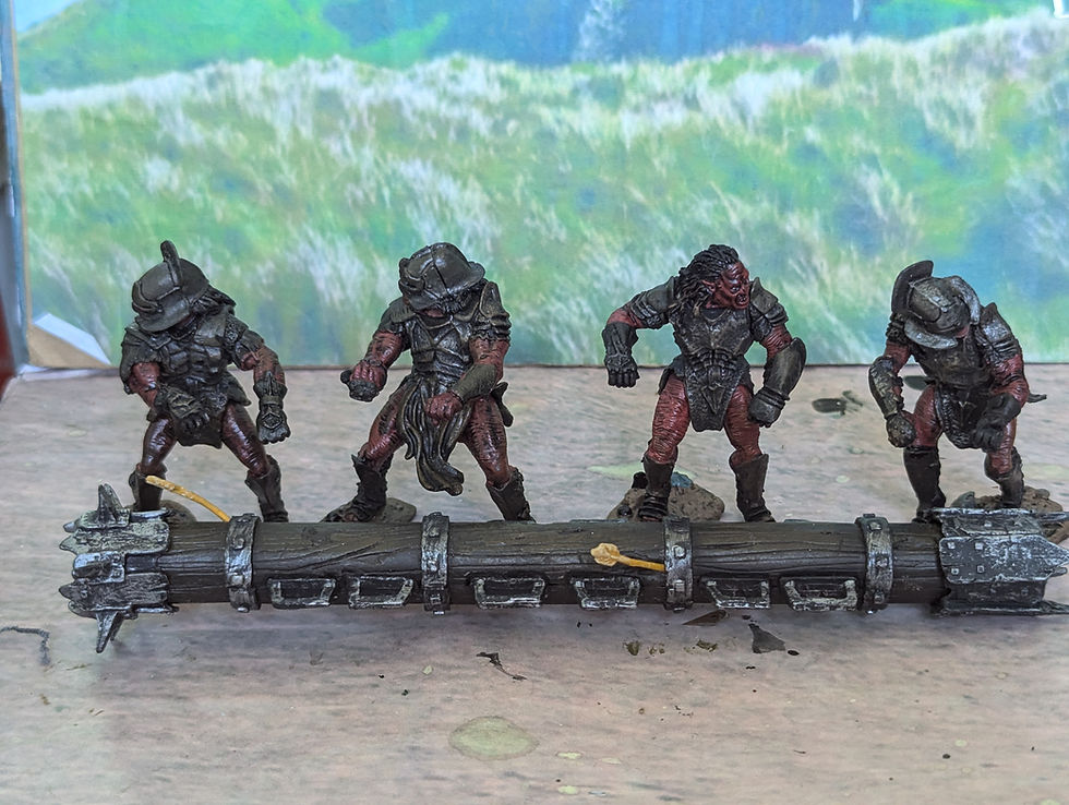 Thumbnail: NLP INC. Lord of the Rings Uruk Hai Battering Ram Set 5 Pieces