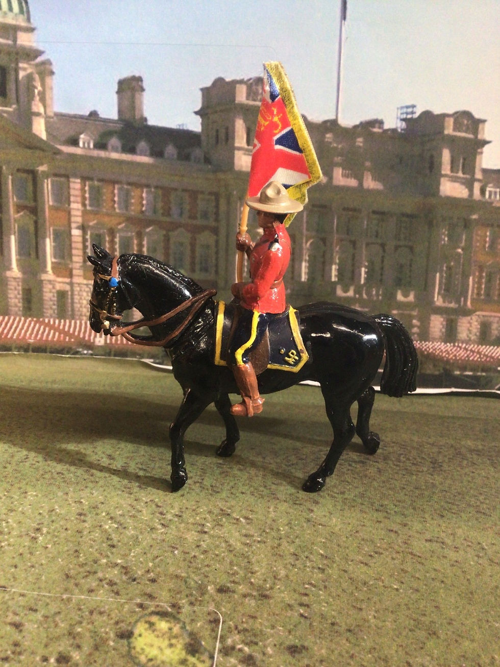Thumbnail: BRITAINS  7234 MOUNTED POLICE TROOPER WITH FLAG