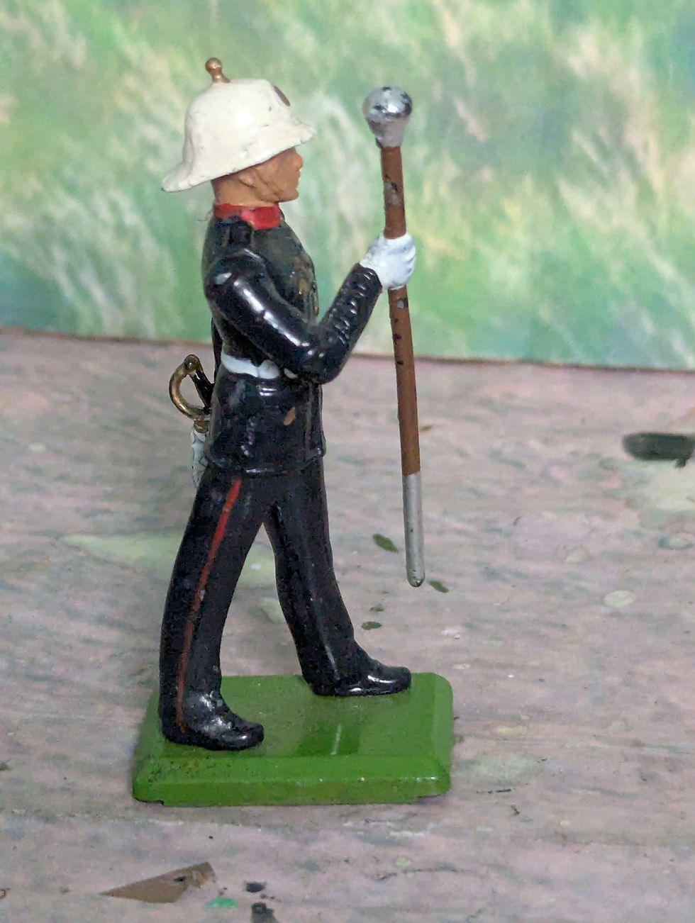 Thumbnail: Britain's Royal Marine Band Major Marching 54mm Metal Figure