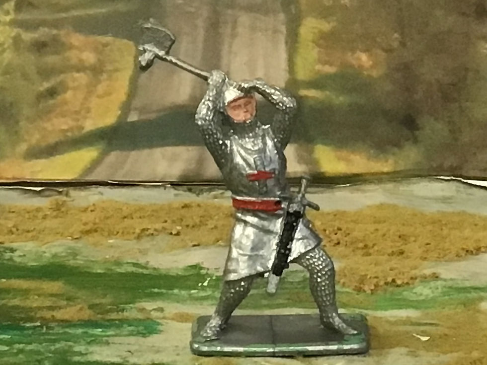 Thumbnail: Vintage Crescent  M2 Knight with Double Handed Axe  Painted 60mm