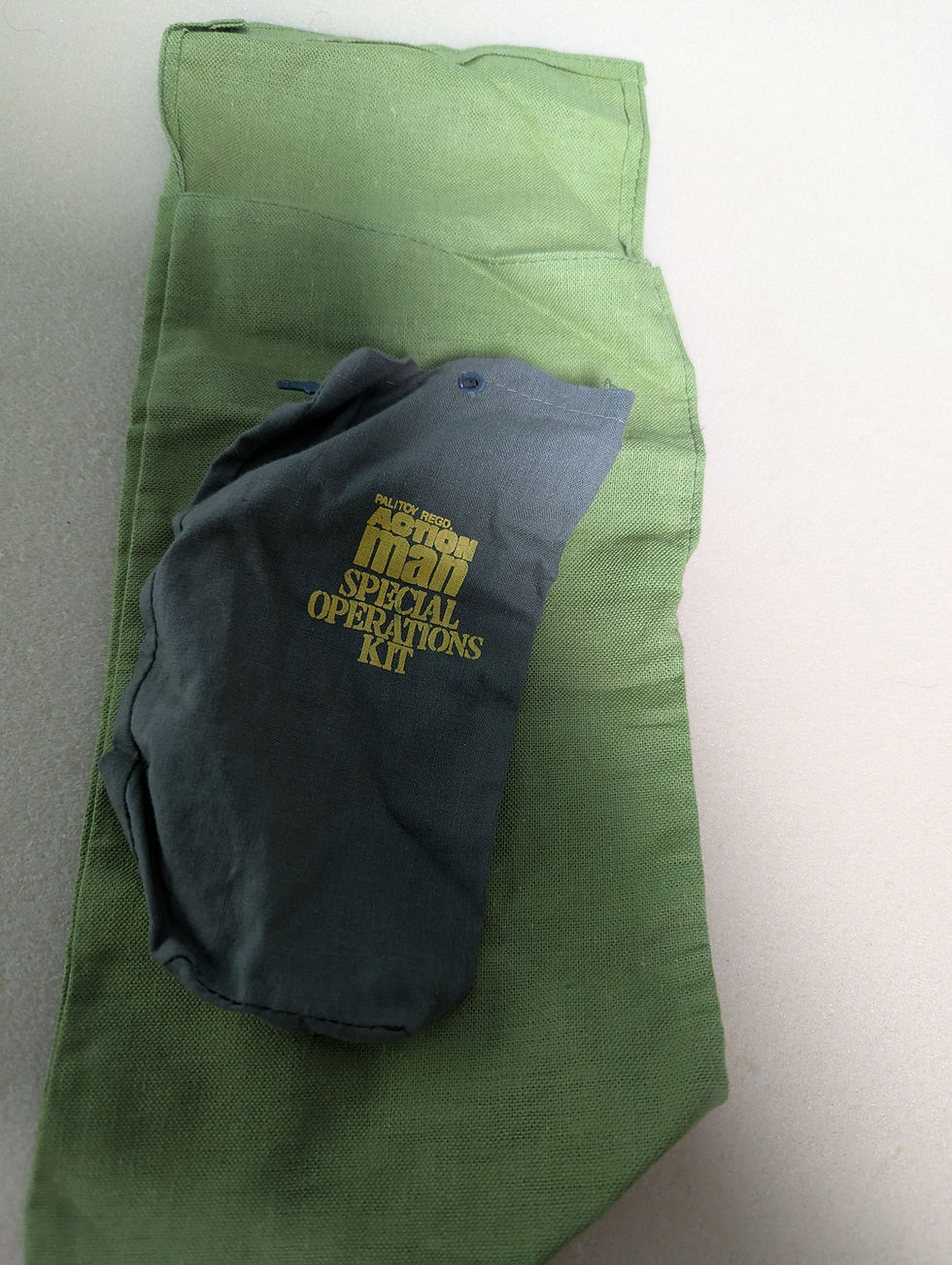 Thumbnail: Palitoy Action Man Special Opps Kit bag and Sleeping bag