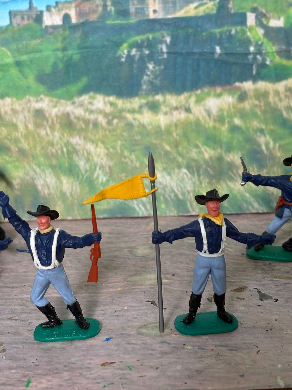 Thumbnail: Timpo  Swoppet's  Plastic Figures US Cavalry x6