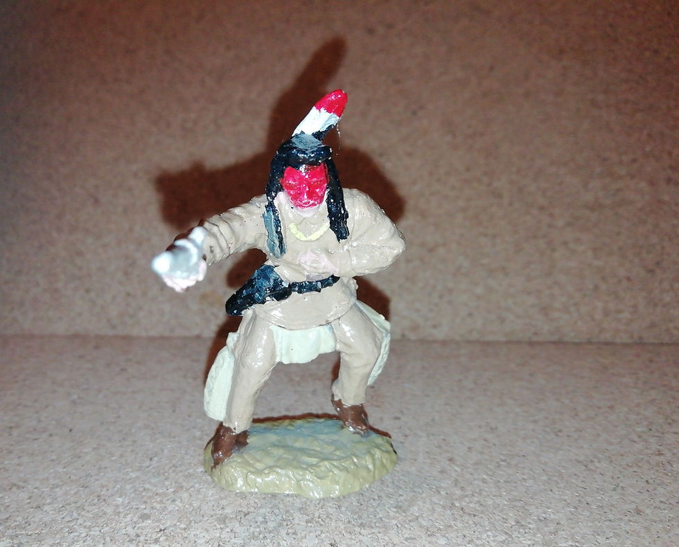 Thumbnail: TSSD PAINTED PLAINS INDIAN WARRIOR WITH PISTOL  - FIGURE 4