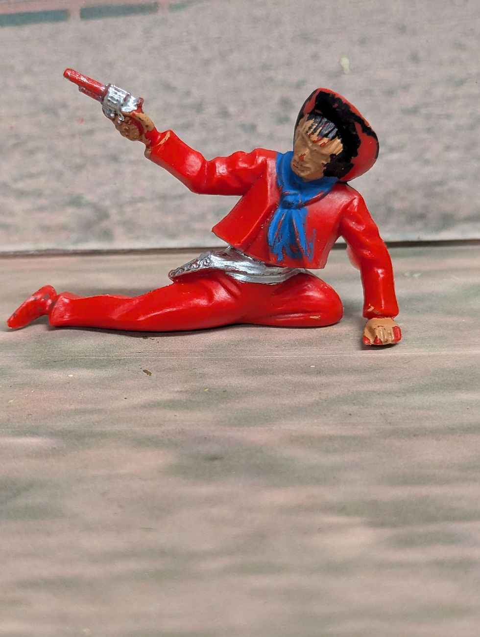 Thumbnail: Jean Hoeffler Assorted Plastic Cowboy Figures 54mm