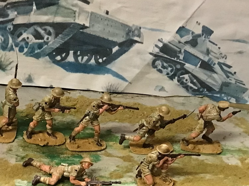 Thumbnail: 15x Airfix WWII British Infantry Africa 1/32 painted All Excellent