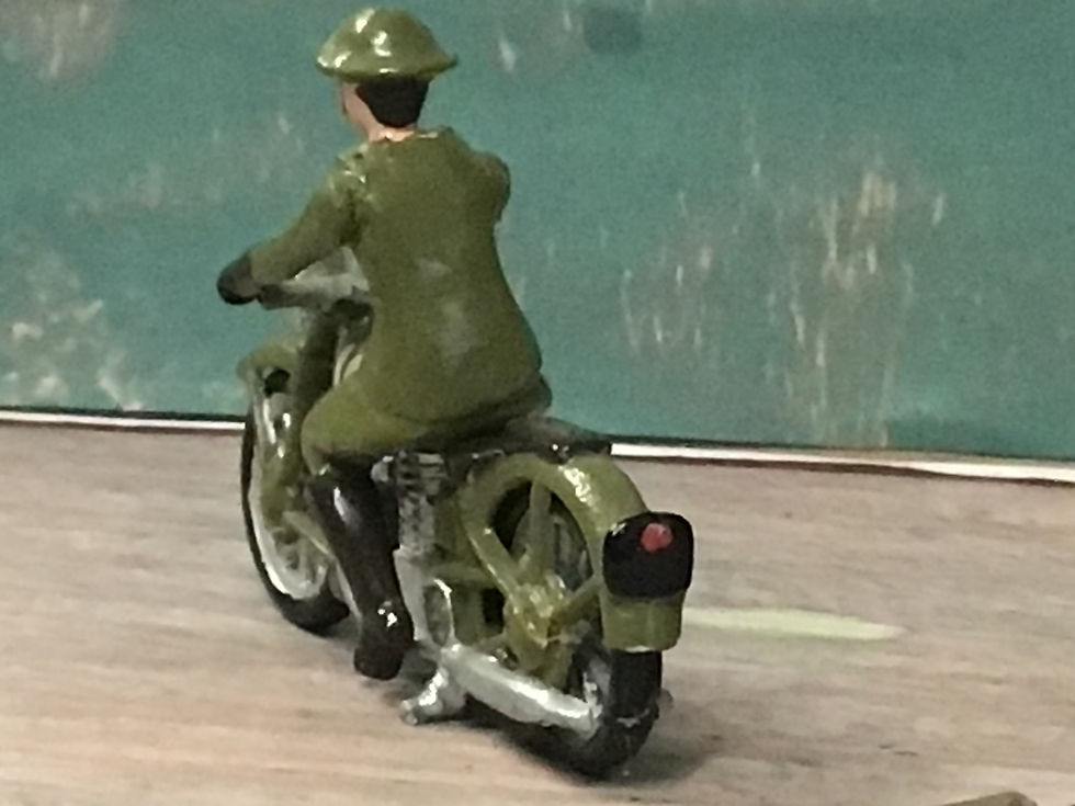 Thumbnail: MJ Miniatures 1/32 Metal Despatch Rider Motorcycle British Army