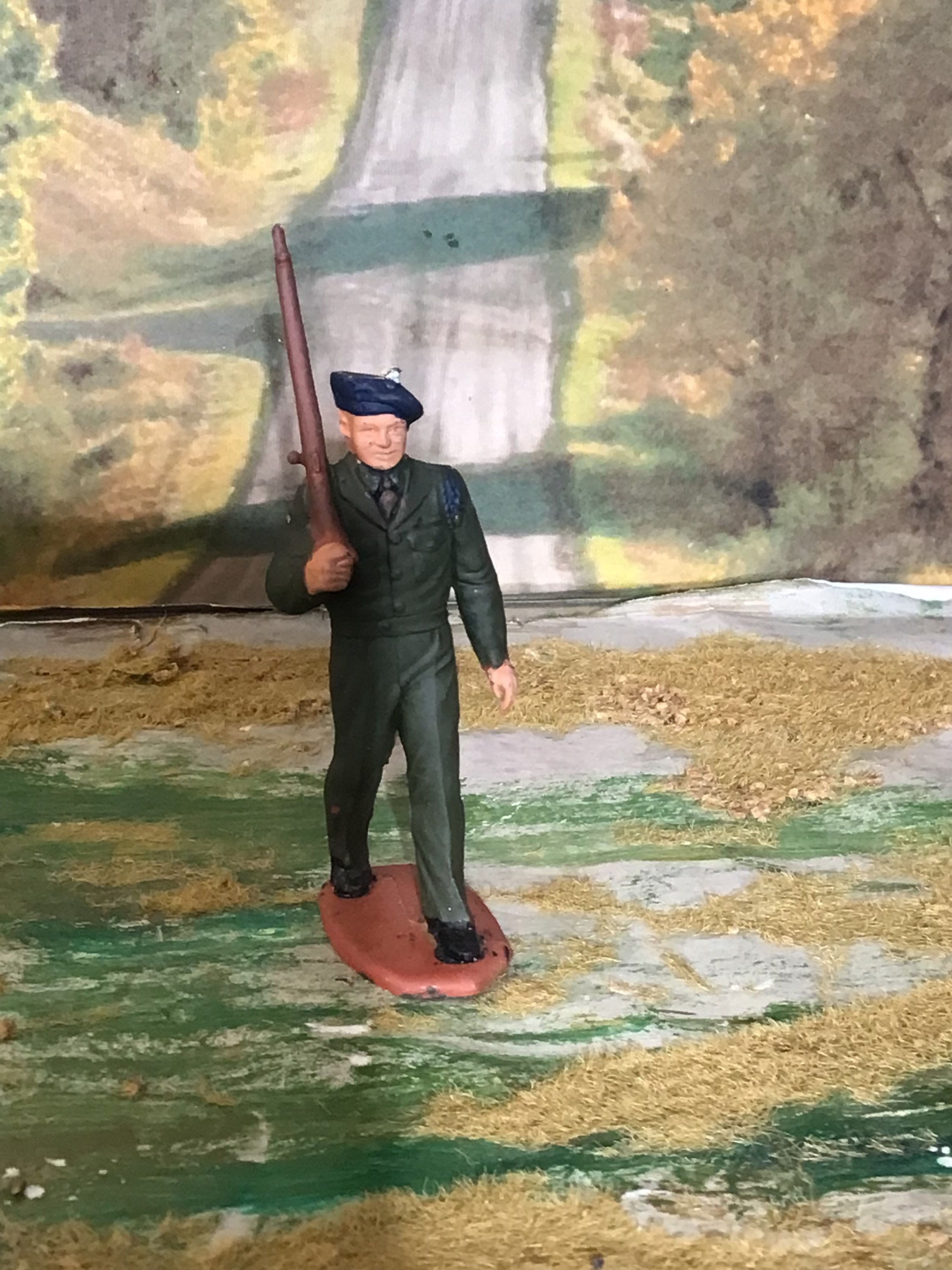 Marx Korean War UN Soldiers Jacques Du Bois, French Soldier Painted