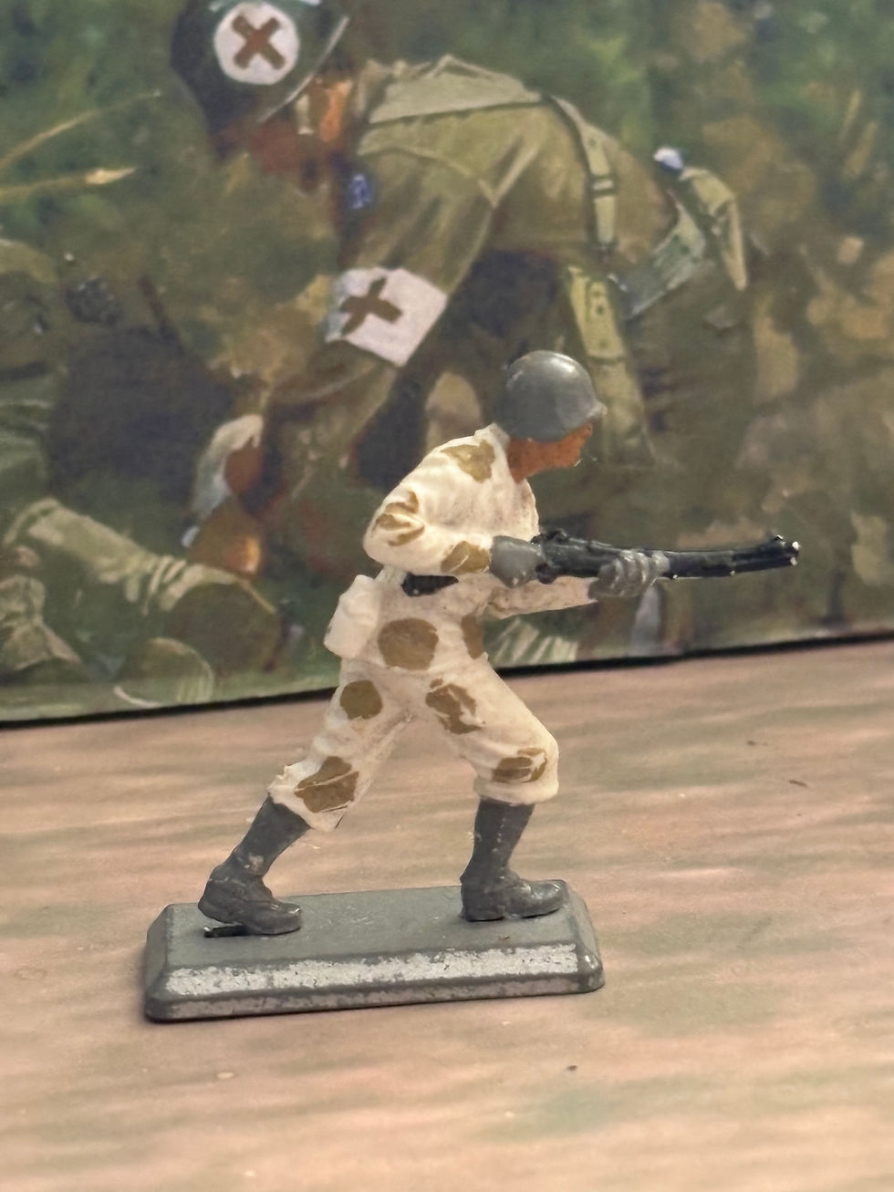 Thumbnail: Britain's Ltd Deetail  Military Figures 5x US Army Winter Grey Base