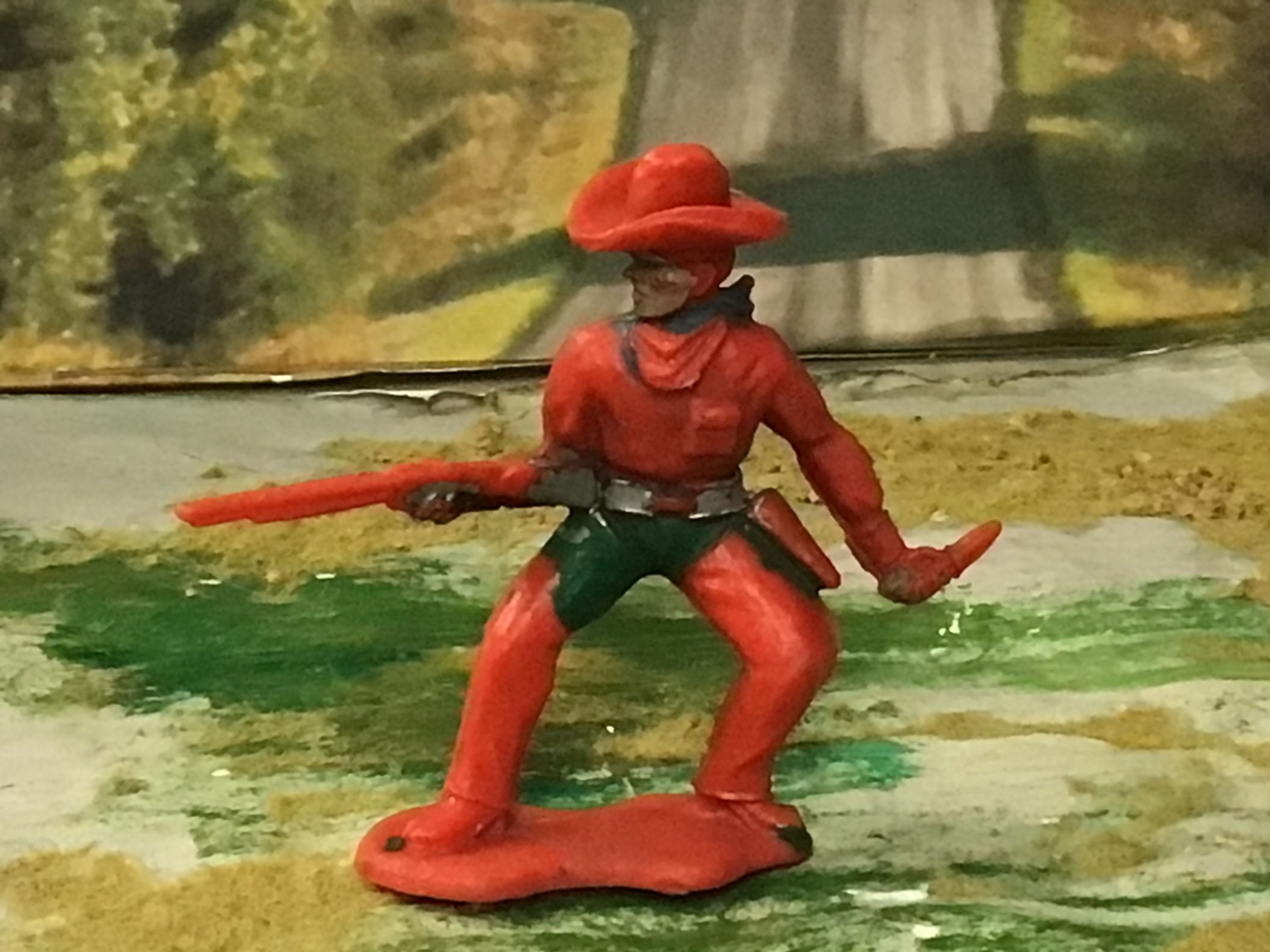 Vintage Crescent Toys C14 Cowboy with Rifle and Knife