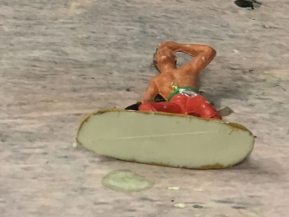 Thumbnail: Charben 54mm Painted Pirate Digging 1970's
