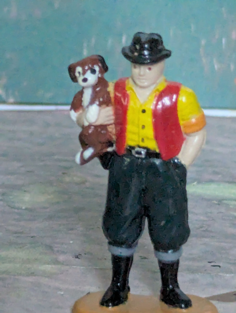 Thumbnail: Unknown Maker 7 Farm Figure2 54mm Farm Figures with Scarecrow