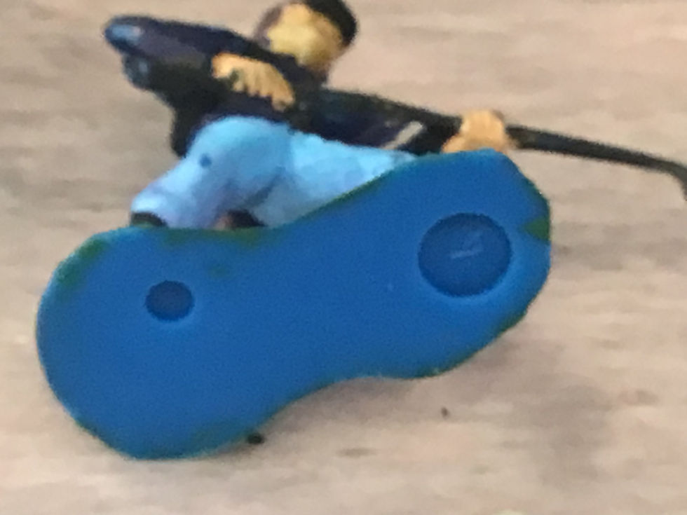 Thumbnail: Marx 54mm Painted Mold Shot ACW Union Infantry x5
