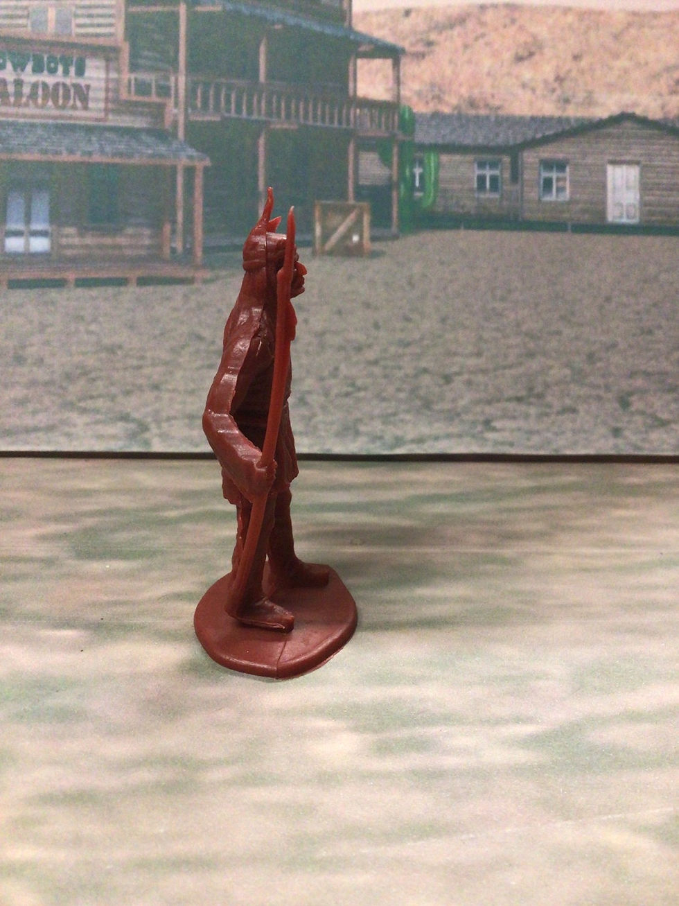 Thumbnail: DOM Plastic Figures  Karl May Western Stories  Great Bear American Indian  Red