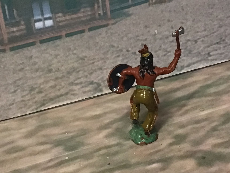Thumbnail: Herald Native American Brave with Tomahawk and Shield H23