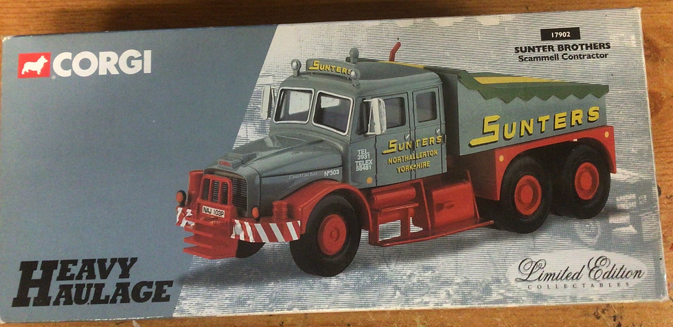 Thumbnail: Corgi 1:50 Heavy Haulage 17902 Sunter Brothers Scammell Contractor, Boxed.
