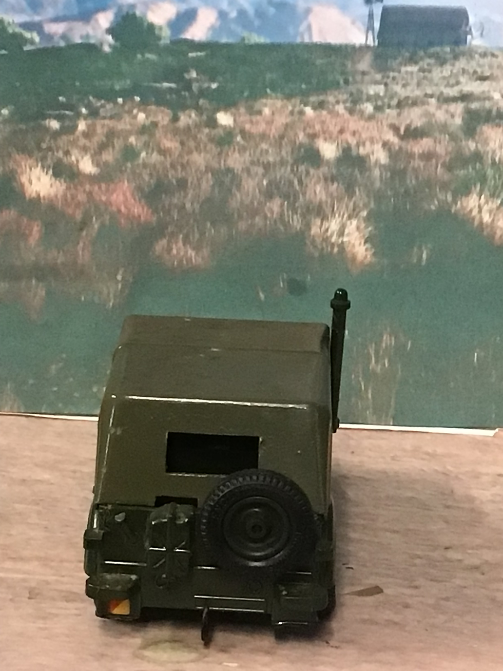 Thumbnail: Vintage W. Britain 4.6” Austin Champ Jeep Diecast Toy Army No:9760 Green