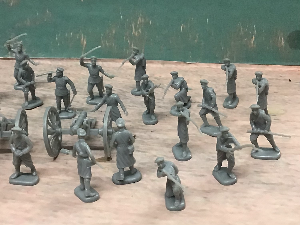 Thumbnail: ESCI 1/72nd scale 221 Crimean War Russian Infantry/Artillery (31) Loose Figures