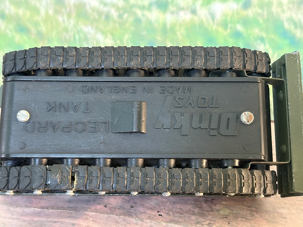 Thumbnail: Dinky Toys No. 699 - Leopard Recovery Tank (German WWII) with tracks + crane jib