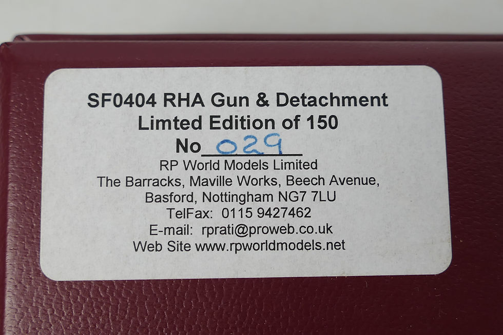 Thumbnail: Steadfast Soldiers Royal Horse Artillery boxed set  Ltd. ed, Gun and Figures