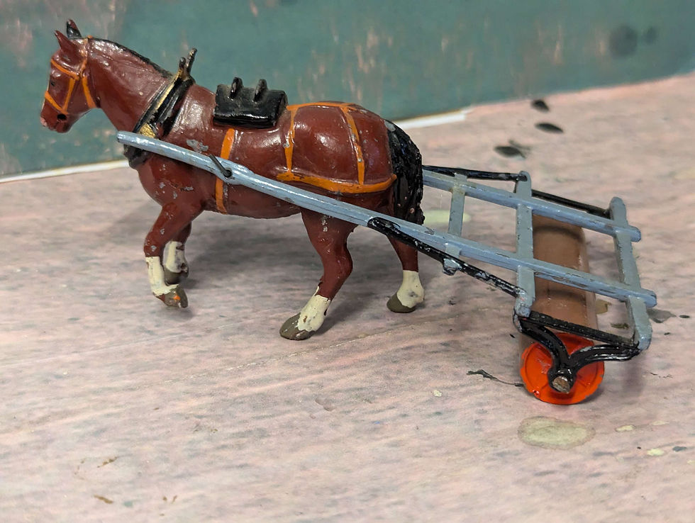 Thumbnail: Britains 9f Pre war Home Farm Series, Lead Horse Roller