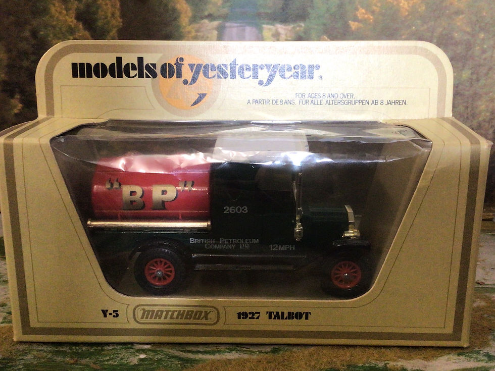 Thumbnail: Vintage Matchbox Models Of Yesteryear Y3 Ford Model T BP Tanker Yellow Box 1978