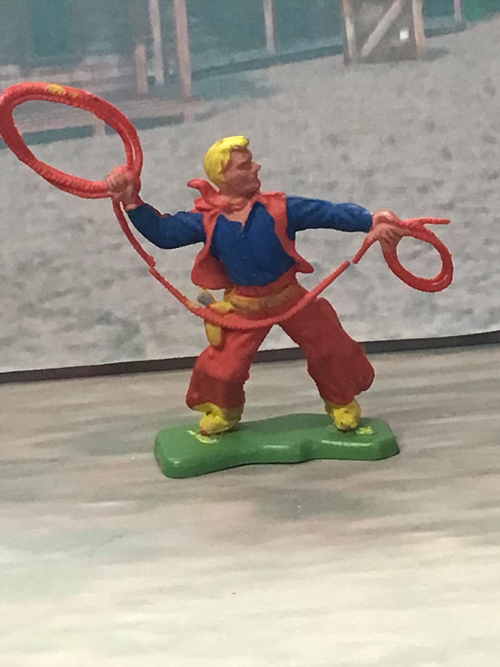 Thumbnail: Britains Herald H31  Cowboy with Lasso Made in Hong Kong