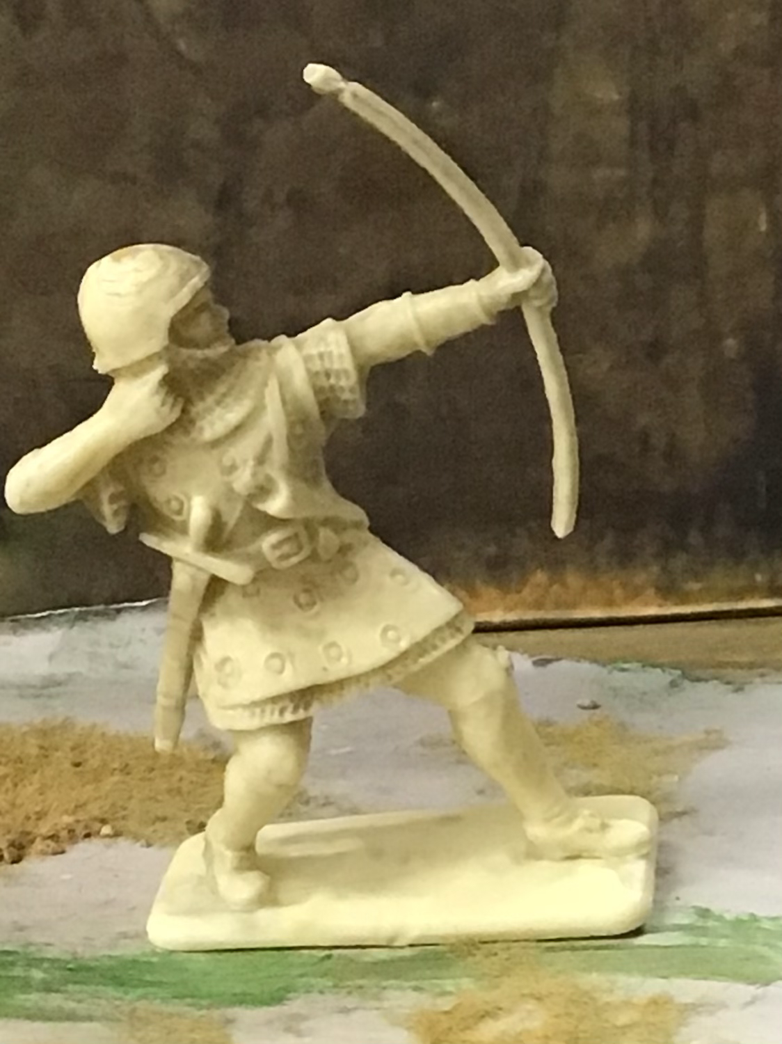 Vintage Crescent Toys (Kellogg) Archer with Bow  Cream  60mm