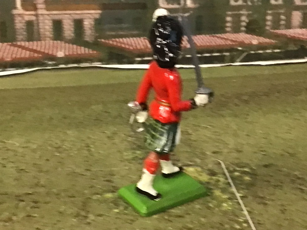 Thumbnail: Vintage Britains Ltd. Metal Marching Scottish Gordon Highlander Officer 1996