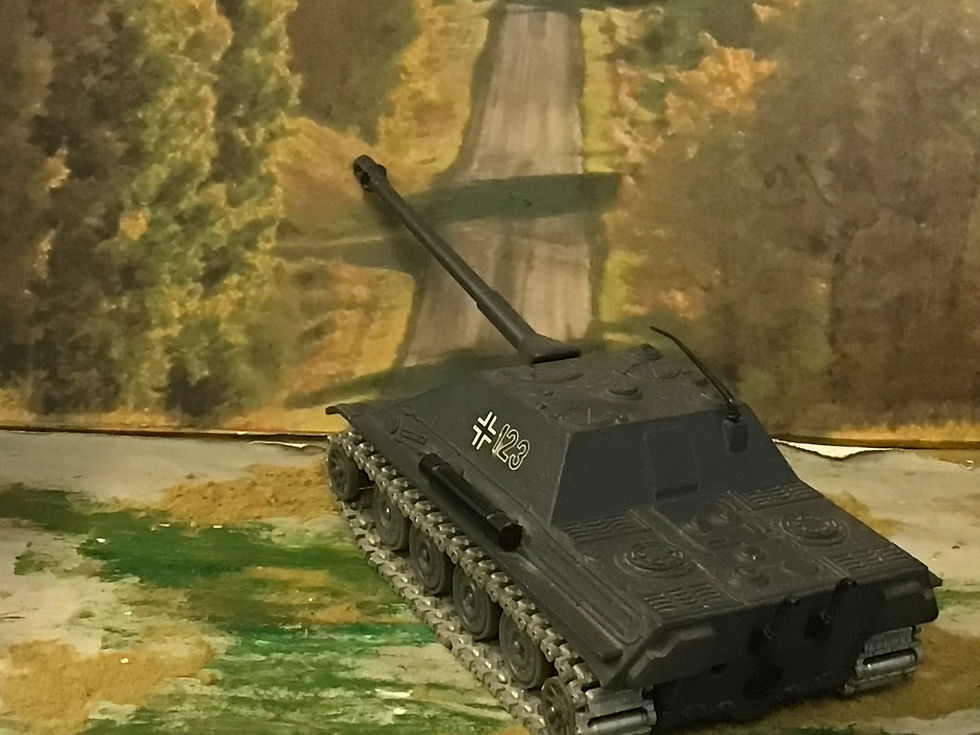 Thumbnail: Solido 228 German Jagdpanther  1/50 Die-cast Model Boxed 1971
