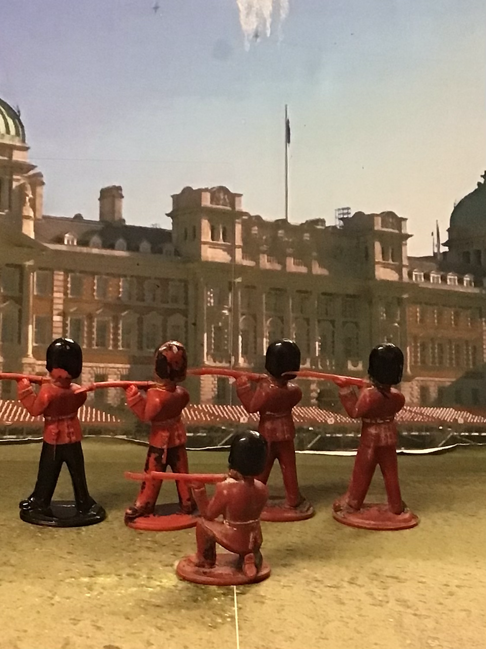 Thumbnail: Lone Star Plastic Figures Scots Guards x 5  60mm