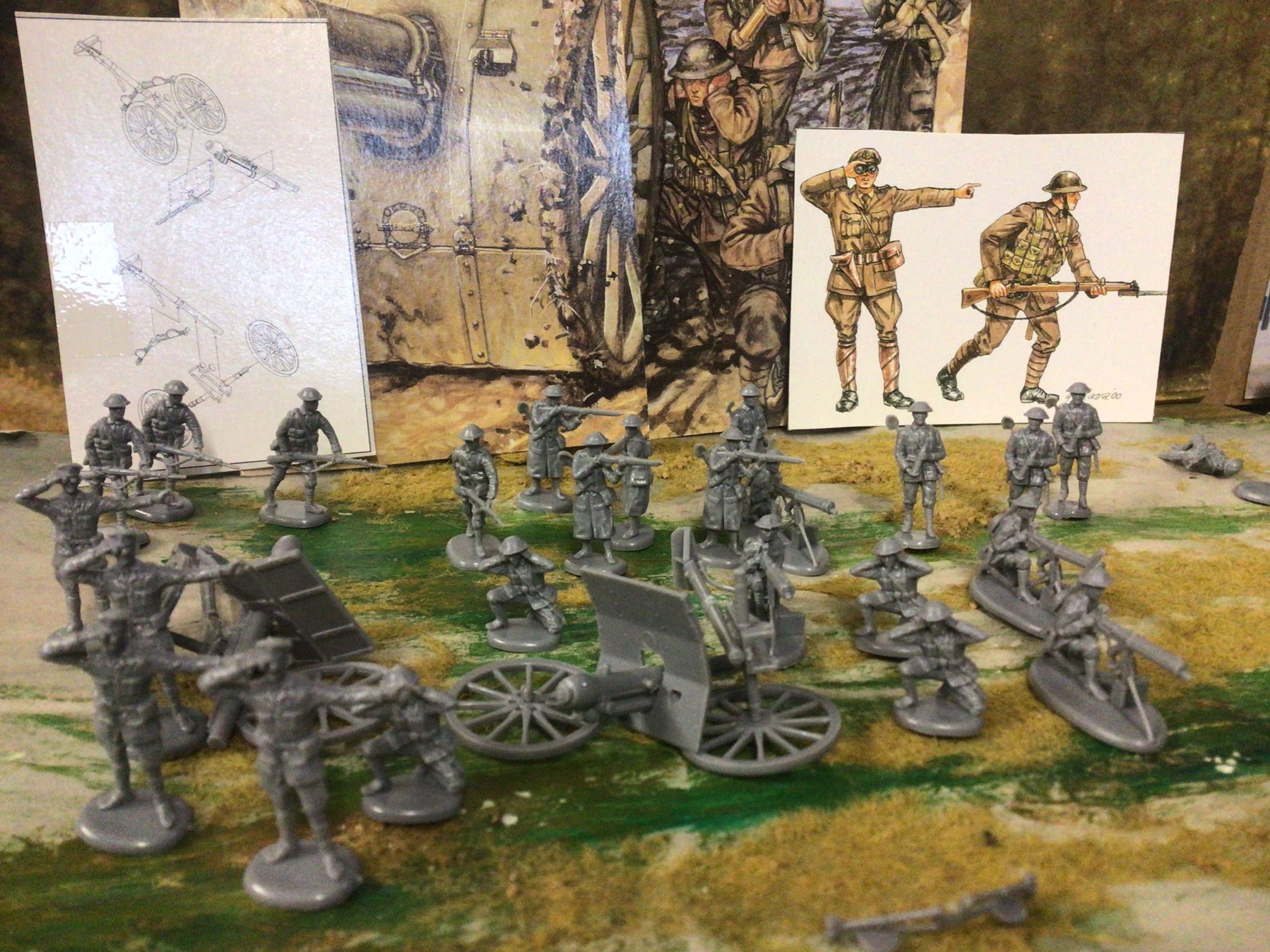 Emhar 7202 British WWI Artillery, Figures & 18lb Gun 1:72