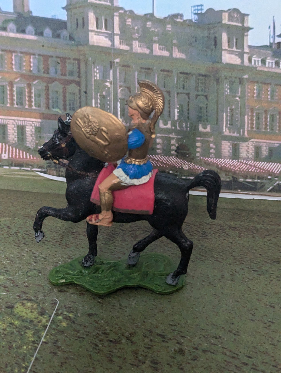 Thumbnail: AOHNA PAL MOUNTED GREEK HOPLITE WITH SWORD