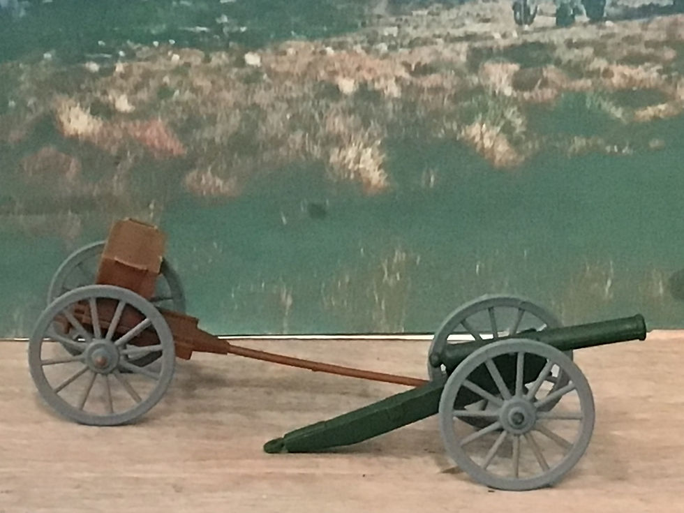 BMC Plastic American Civil War Limber and Cannon Set