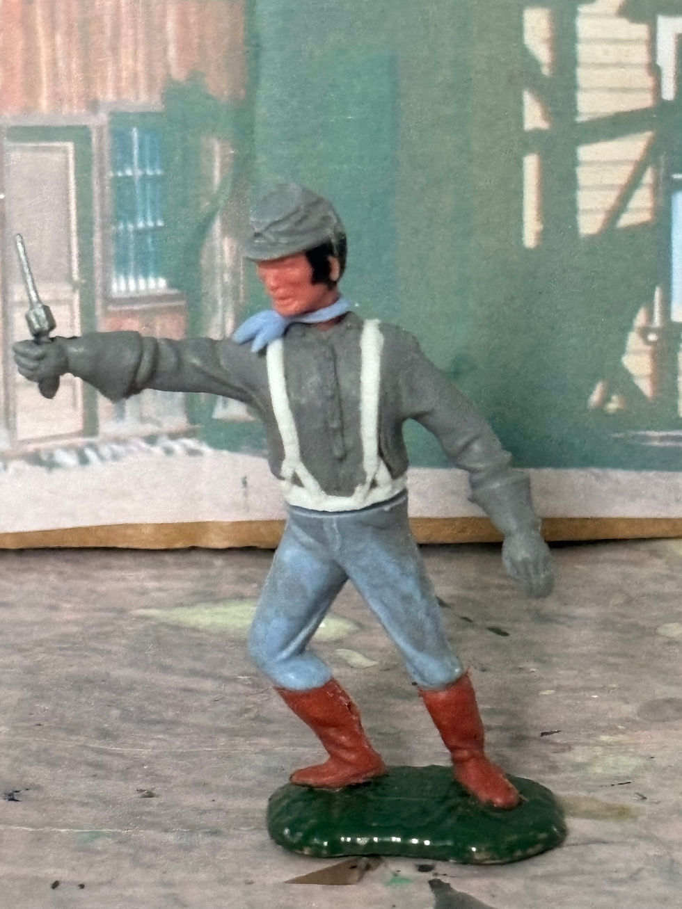 Thumbnail: Timpo  Swoppet's  Plastic Figures Confederate Infantry 6 Figures