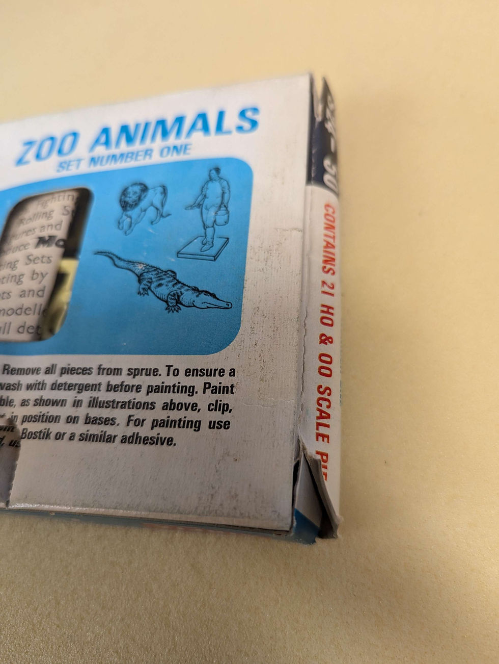 Thumbnail: Airfix 1/72 Set 1 Zoo Animals Figures on Spruce Very Good Box