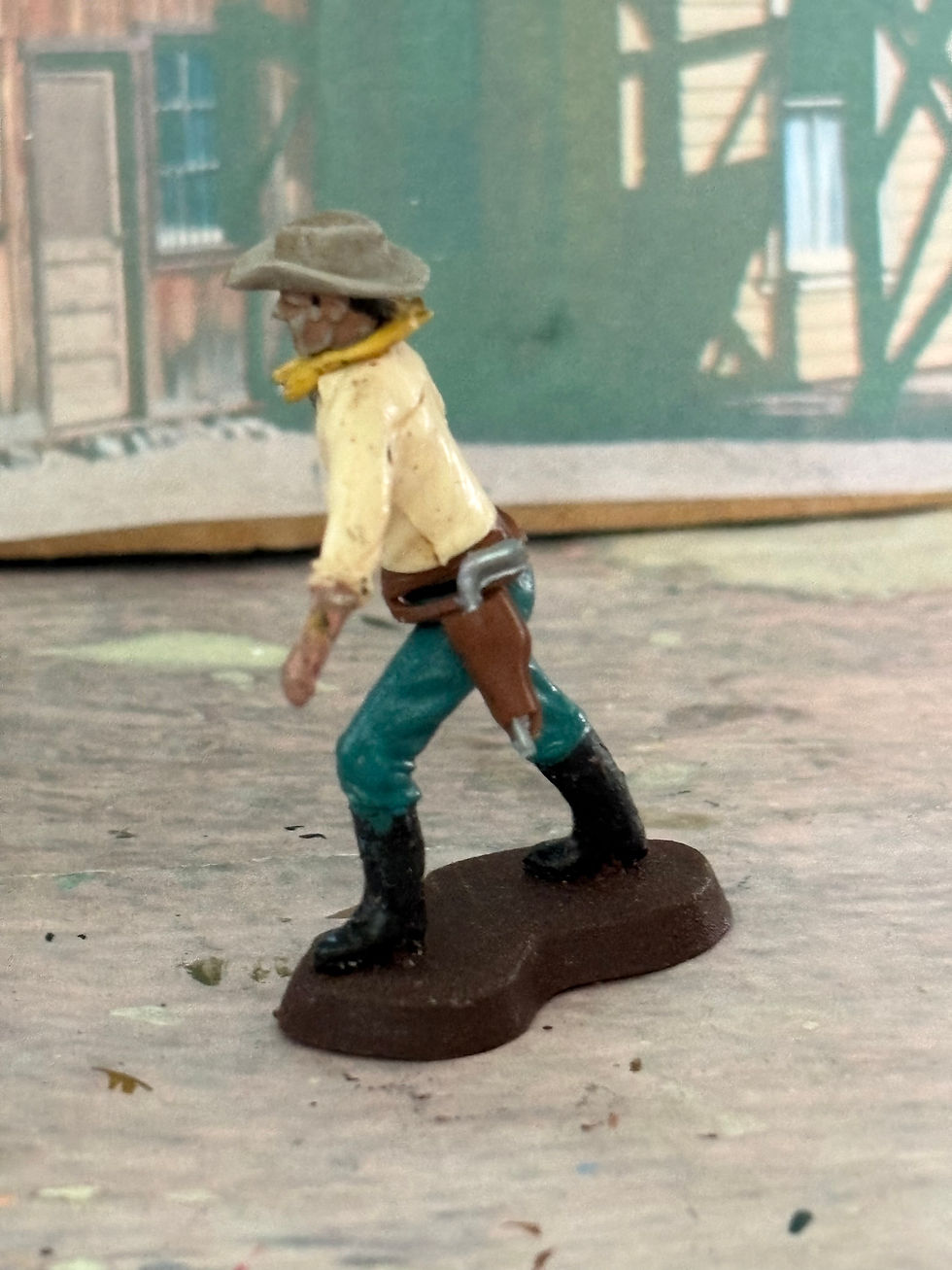 Thumbnail: Britains Swoppet H659 Western Figures Cowboy Knife Fighter
