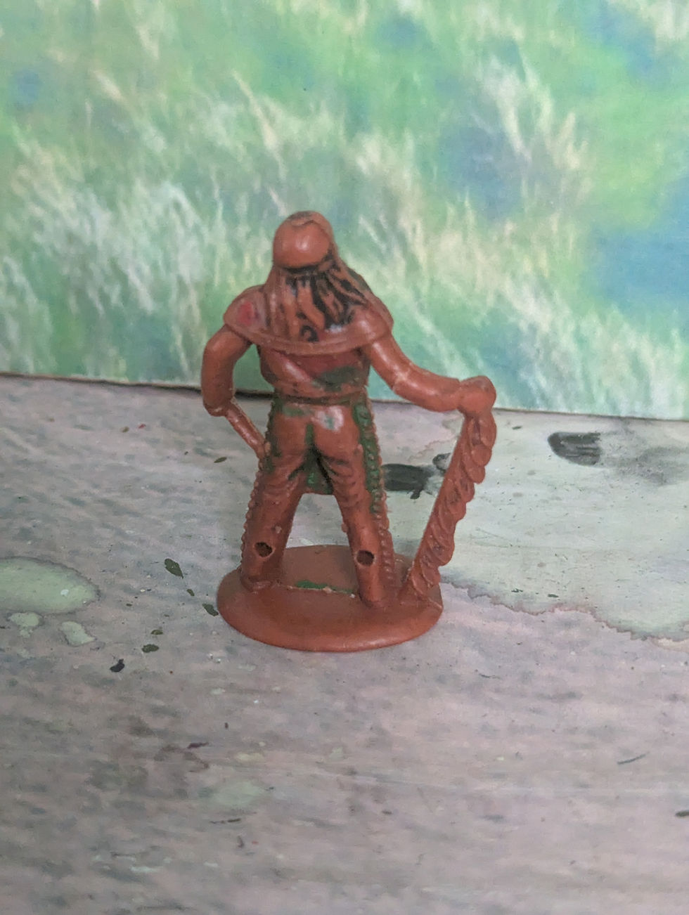 Thumbnail: Vintage Cherilea 50mm Native American Indians Ind, Chief with War Lance