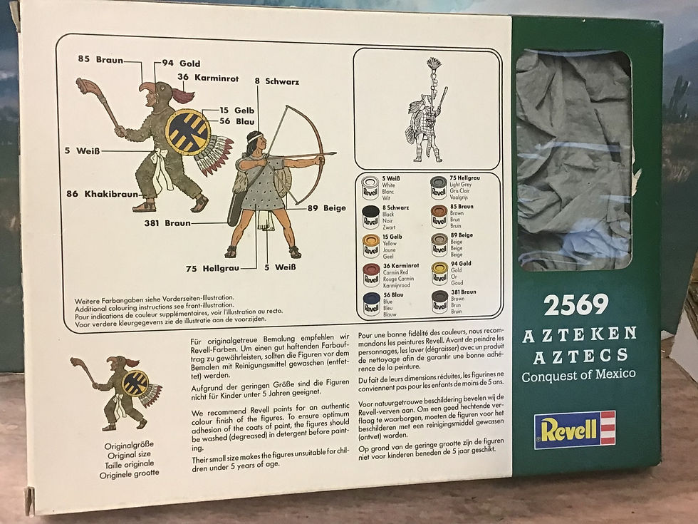 Thumbnail: Revell Set 02569 Aztec Warriors 1/72 48 Plastic figures 1991 Boxed