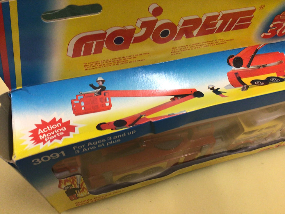 Thumbnail: Majorette 3091 3000 series (1/50 ish) Fire Rescue Unit and Figures