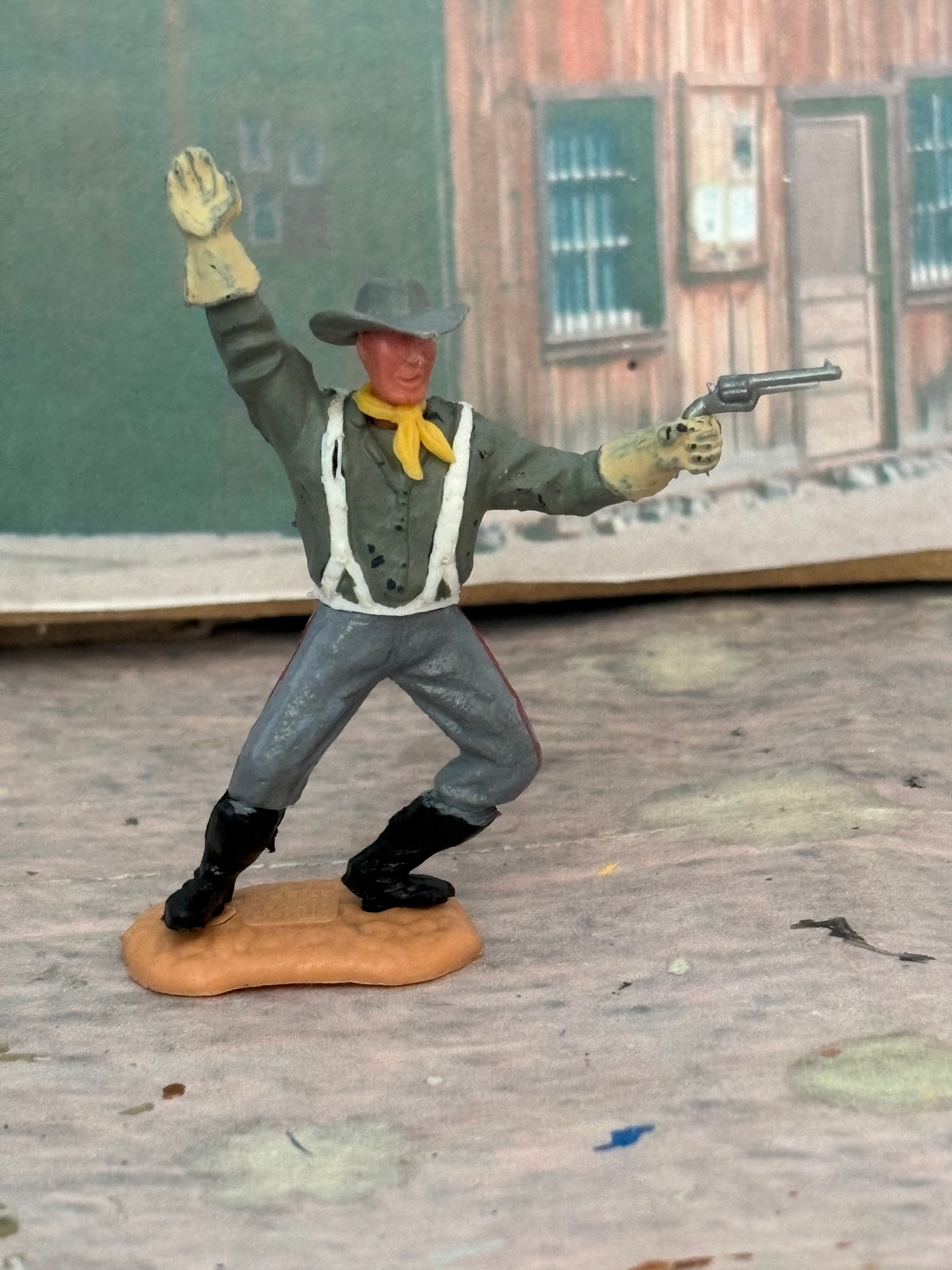 Timpo Swoppet's Plastic Figures Confederate Painted Infantry Ind