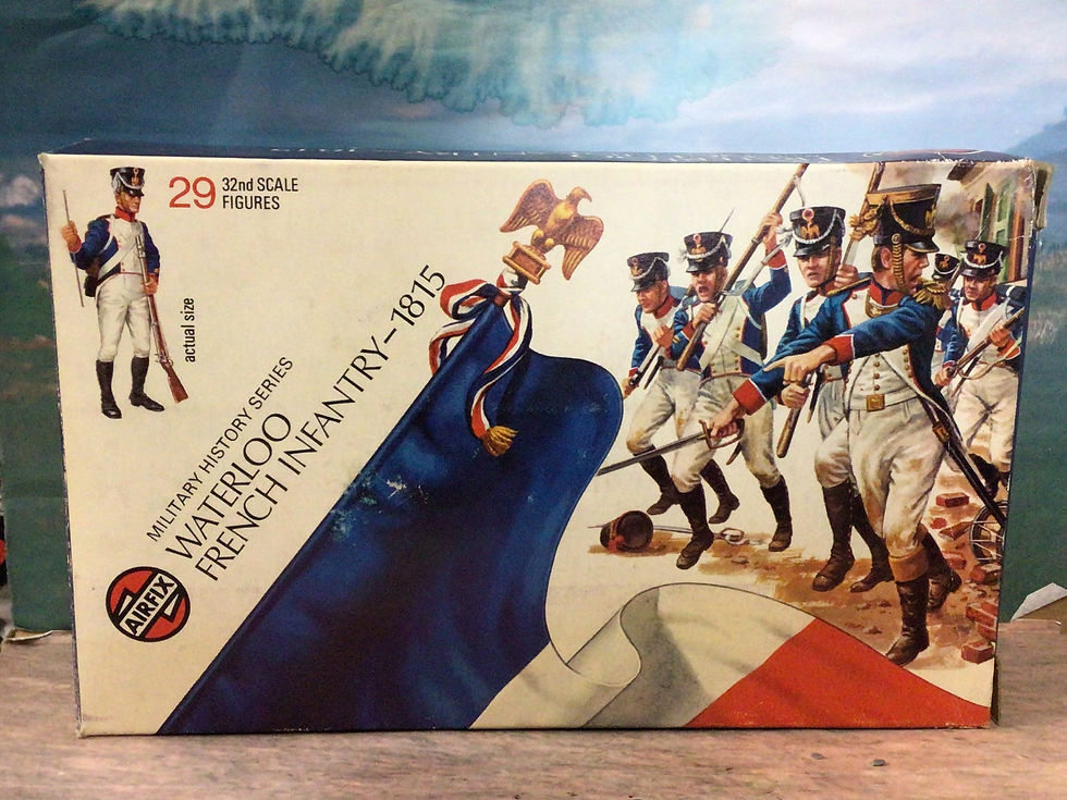 Thumbnail: Airfix  Set 51463-5  Waterloo French Infantry Boxed 1973 Full Set 1/32