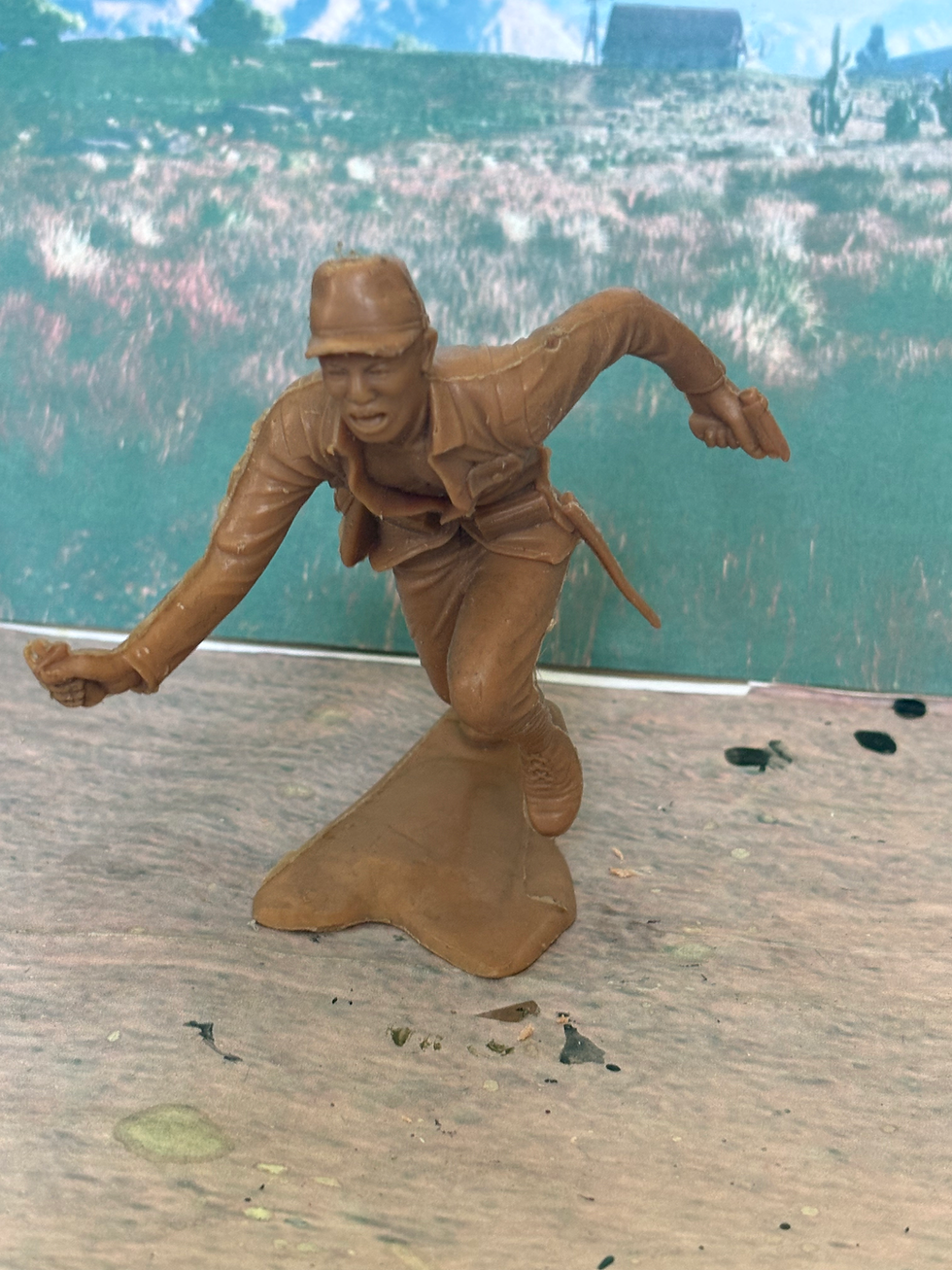 Thumbnail: VINTAGE LOUIS MARX 6" INCH Japanese Infantry WWII IND