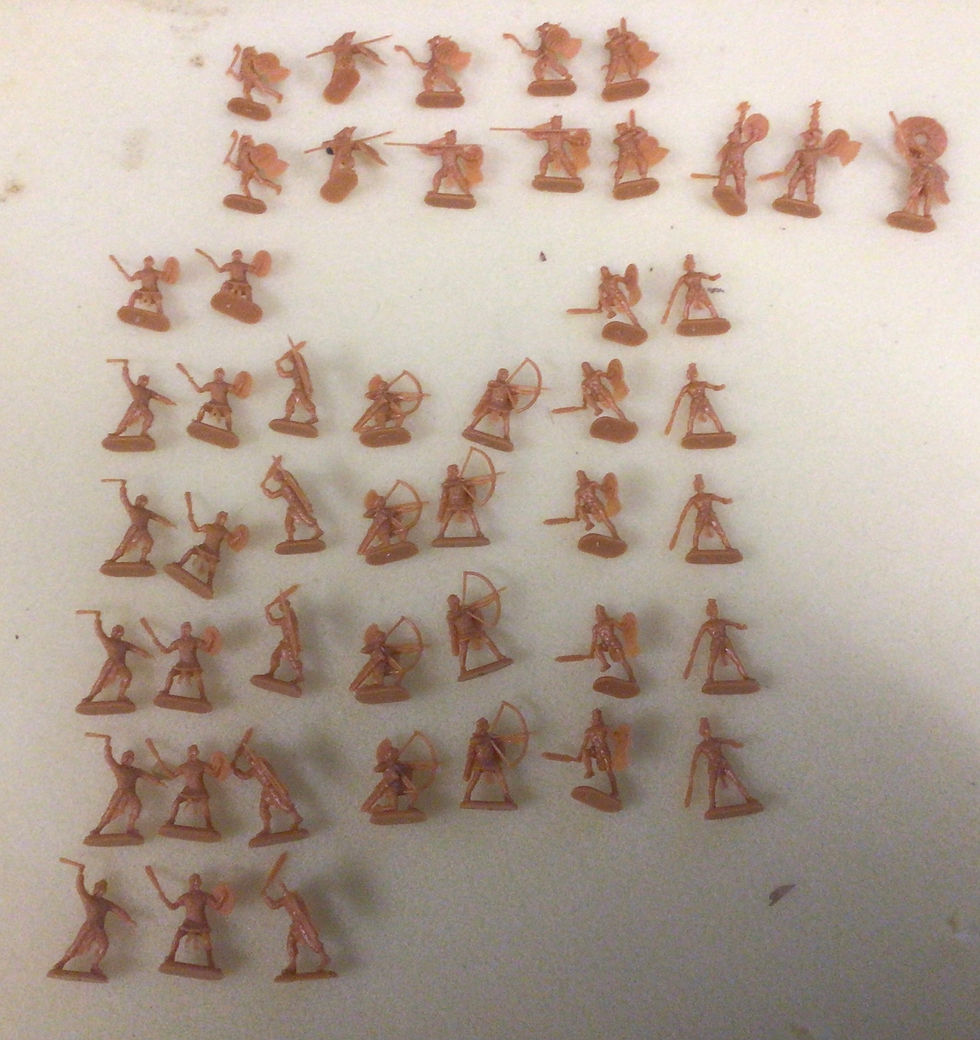 Thumbnail: Revell Set 02569 Aztec Warriors 1/72 48 Plastic figures 1991 Boxed