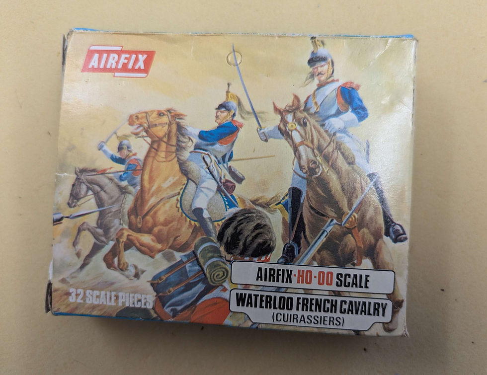 Thumbnail: Airfix 1/72  01736/5 Waterloo French Cavalry Full Set 1973 Blue Box