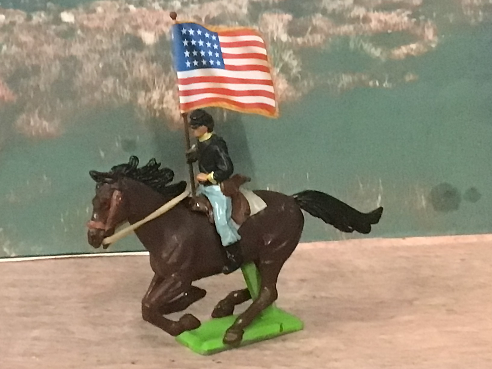 Thumbnail: Vintage Britain's Ltd. Deetail 619U Union Trooper with Flag 1971