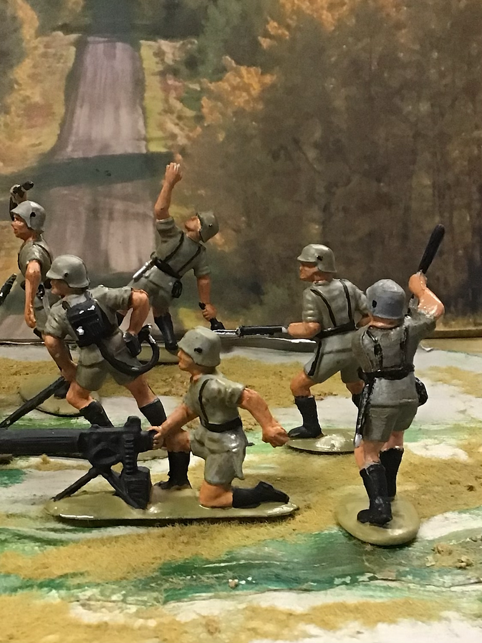 Thumbnail: Charben German Infantry 54mm Plastic Figures Painted