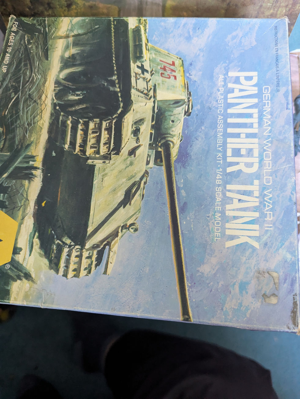 Thumbnail: Aurora 322-150 German World War II Panther Tank 1/48 1972