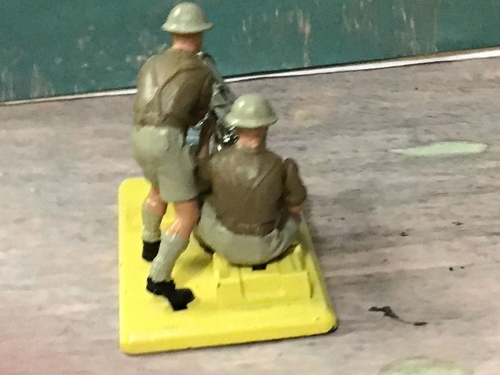 Thumbnail: Britains Deetail 8th Army Desert Rat Vickers Machine Gun & crew