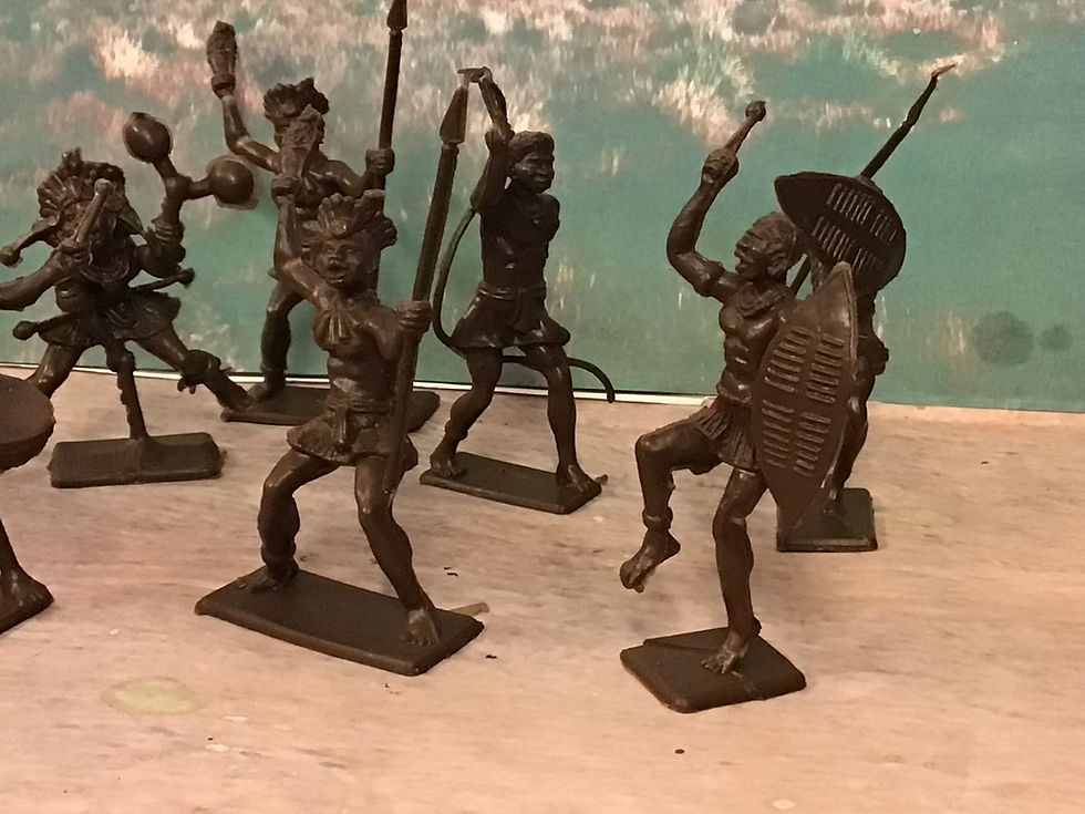 Thumbnail: Vintage Cherilea 60mm Re-issue African Native Warriors Set of 6 +1