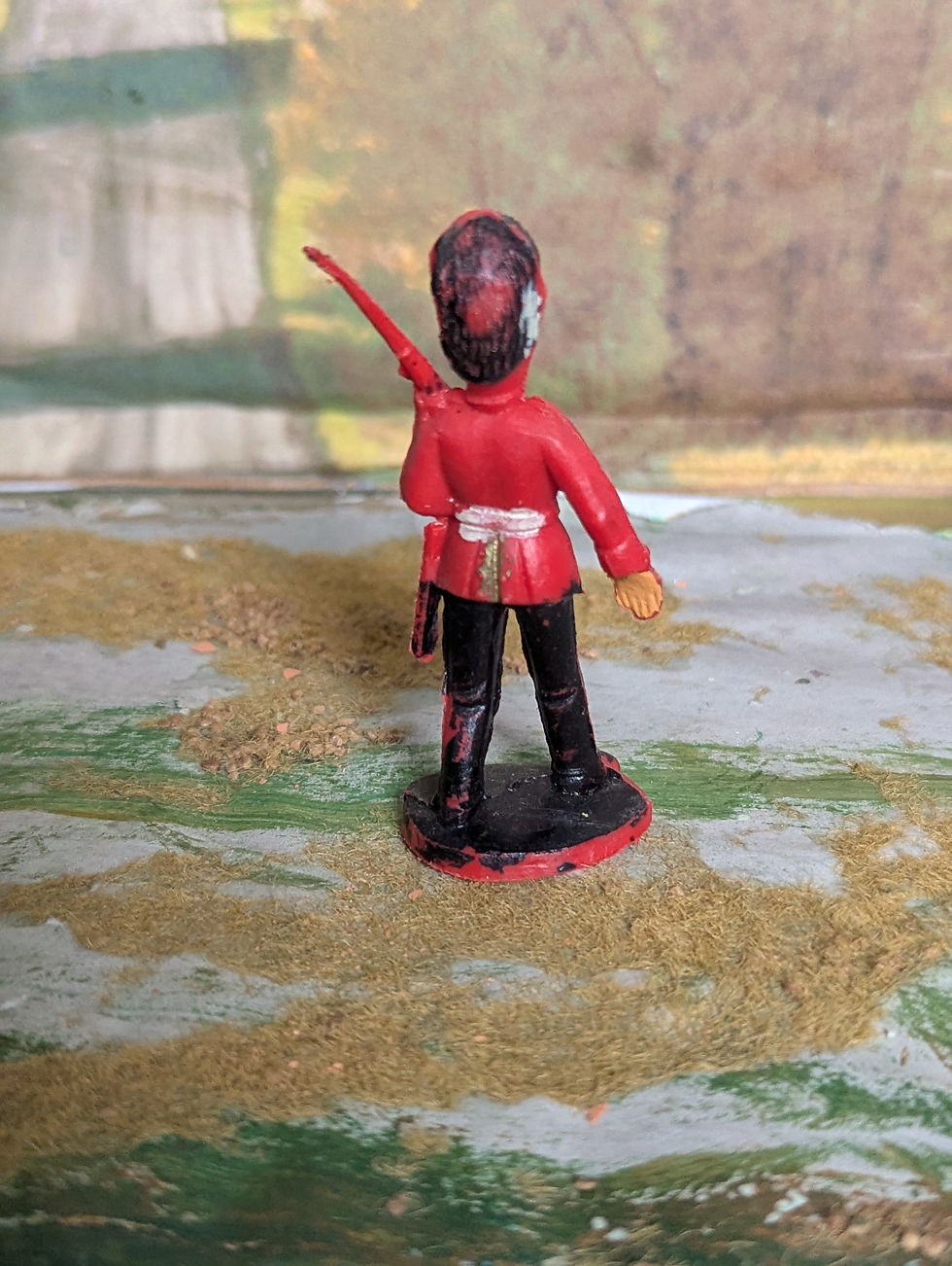 Thumbnail: Charben's Scots Guards Marching With Rifle 54mm Solid Plastic Figures No Pa